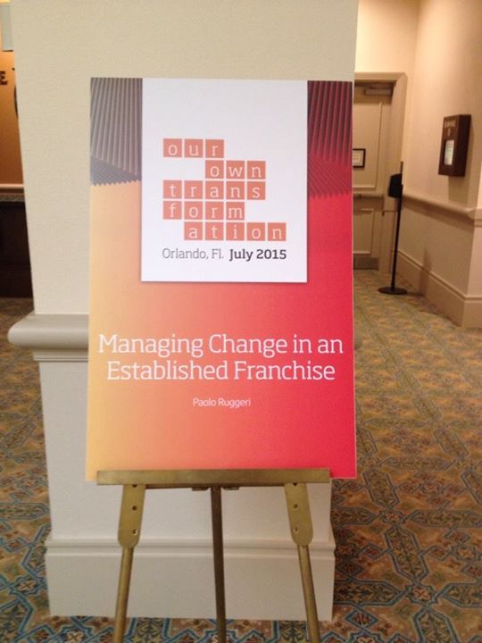 immagine HOW TO MANAGE CHANGE IN AN ESTABLISHED FRANCHISE, ORLANDO FLORIDA
